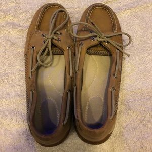sperry shoe leather women